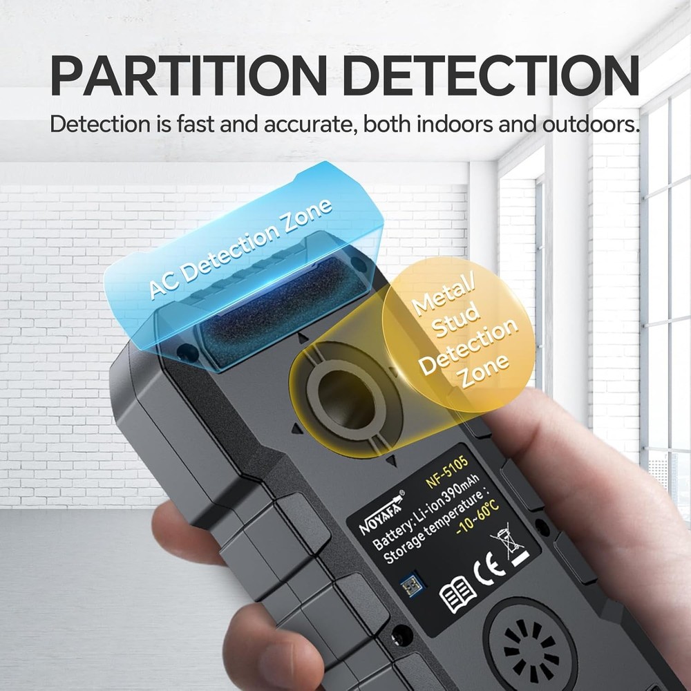 Wall detector, rechargeable wall scanner, equipped with upgraded smart chip