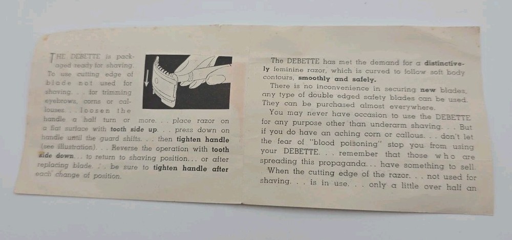 Debette Corn Safety Razor With Bakelite Handle