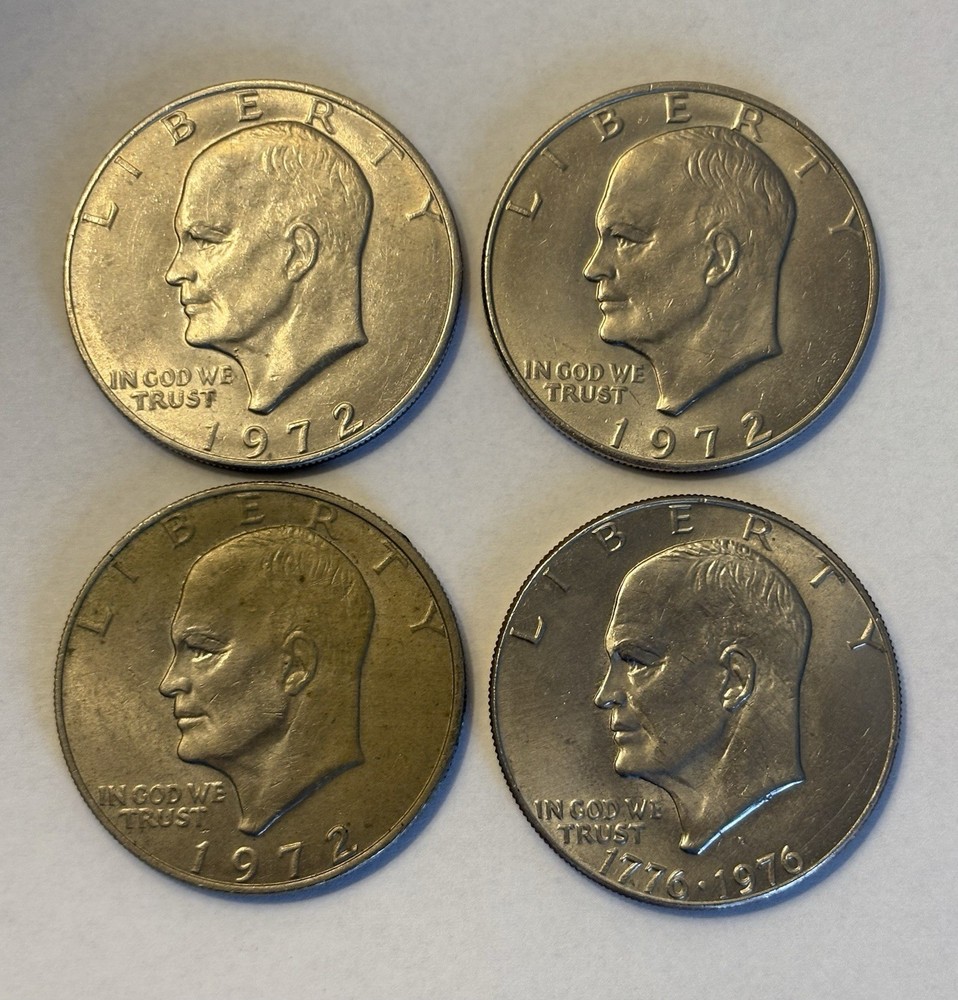 (4) Eisenhower “Ike” Large Dollars - Circulated