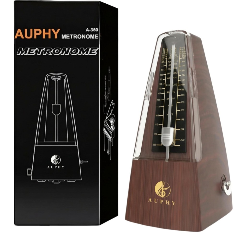 Mechanical Metronome with Accent Bell, Classic Shape, Accurate Beat, Multiple
