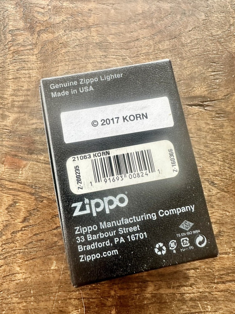 2017 KORN zippo lighter.