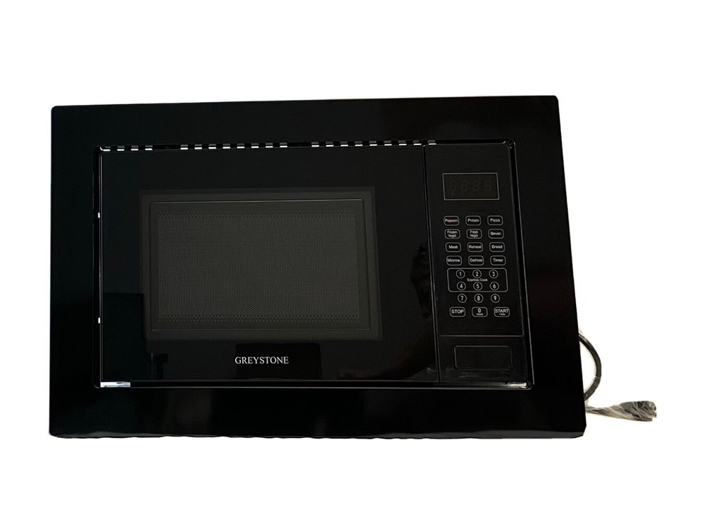Greystone RV Microwave 0.9 Cu Ft W/Trim Ring BLACK Model #GSMW09B