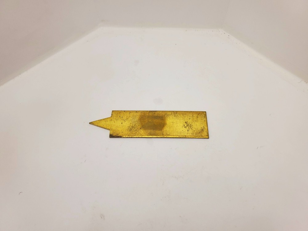 Brass Toeplate 3-1/2x7/8" Inlay Flintlock Longrifle Muzzleloader Percussion Part