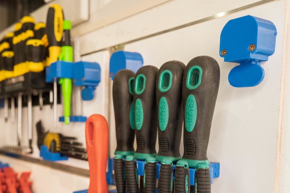 Tool Wall Mount System Modular Latch - Spring Loaded Garage Workshop Organizatio