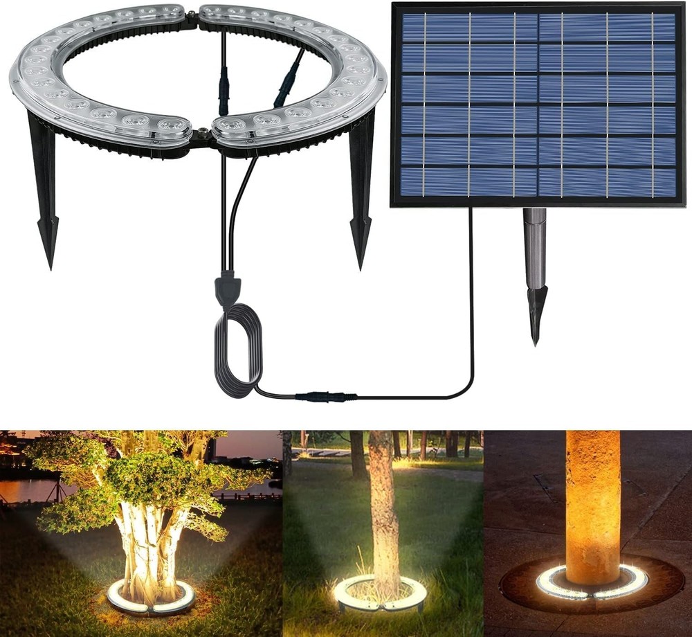 Solar Landscape Spotlights 32 LED for Trees 12W