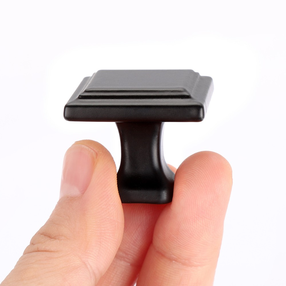 1-100 X Matte Black Kitchen Cabinet Knobs Hardware Drawer Cupboard Handle Pulls