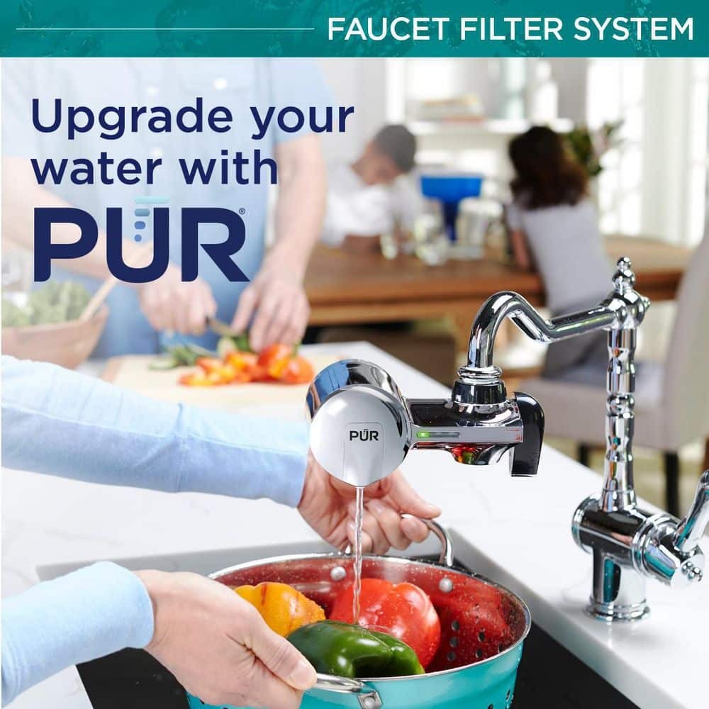 PUR PLUS Faucet Mount Filtration System, Chrome