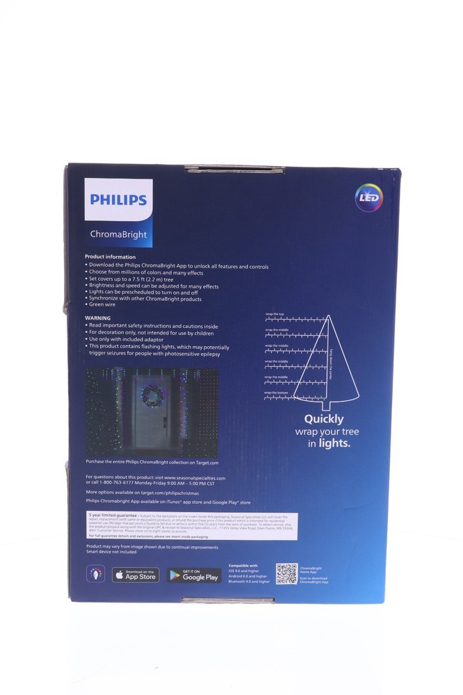 Philips ChromaBright 210 LEDs Tree Decorating Lights