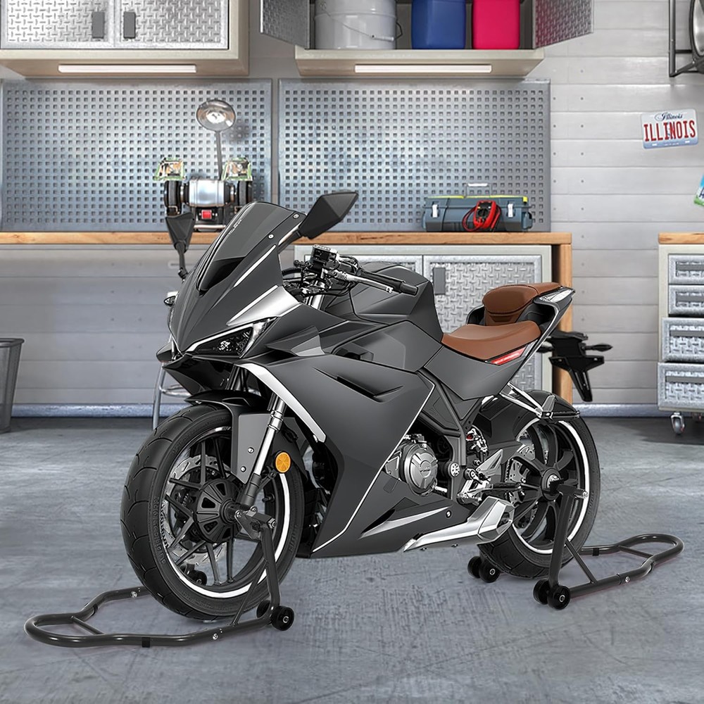 Motorcycle Front & Rear Stand Lift 900 lbs Spoolift Paddock Swingarm Arm