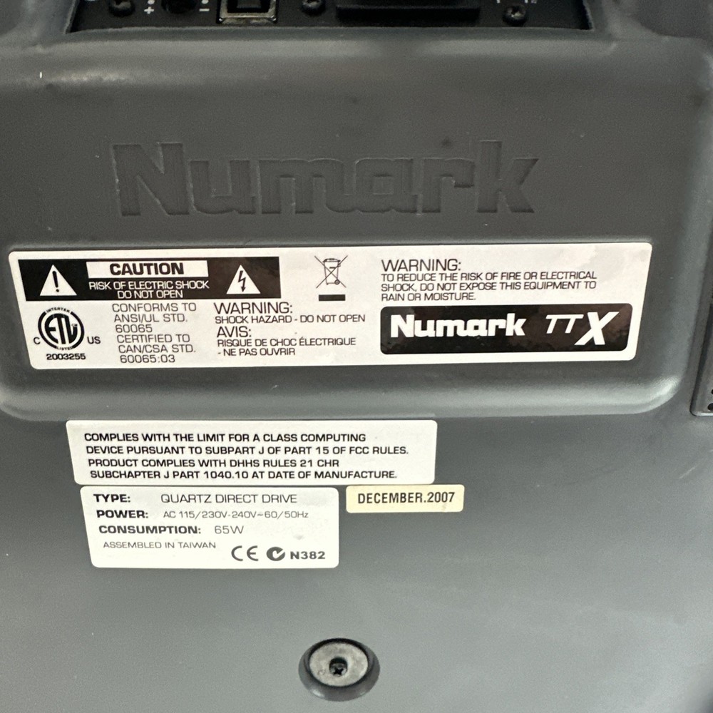 Numark TTX DJ Controller, READ