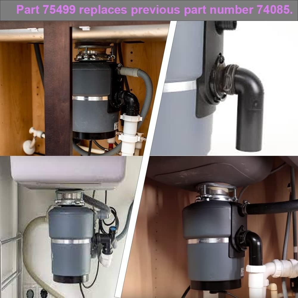 Easy Install 2-Pack Flex Coupler 75499 for Smooth Garbage Disposal Operation