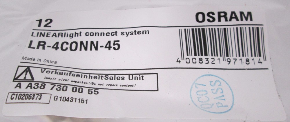 (4) OSRAM LR-4CONN-45 LINEARlight Connect System