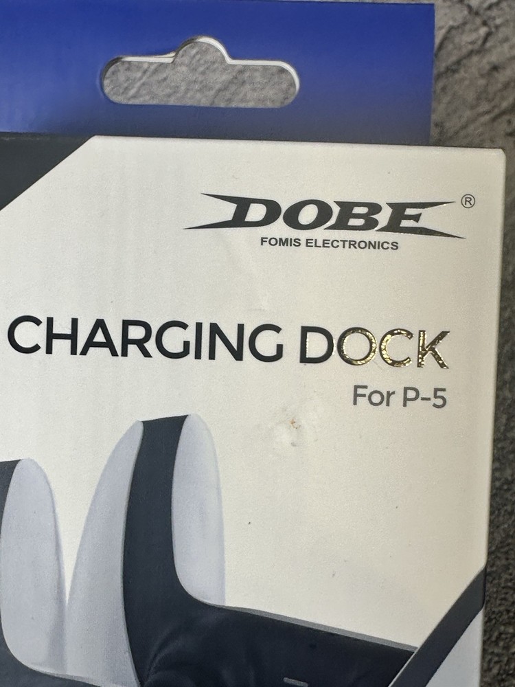Dobe Dual PS5 Controller Fast Charging Dock, Compact and Lightweight, White