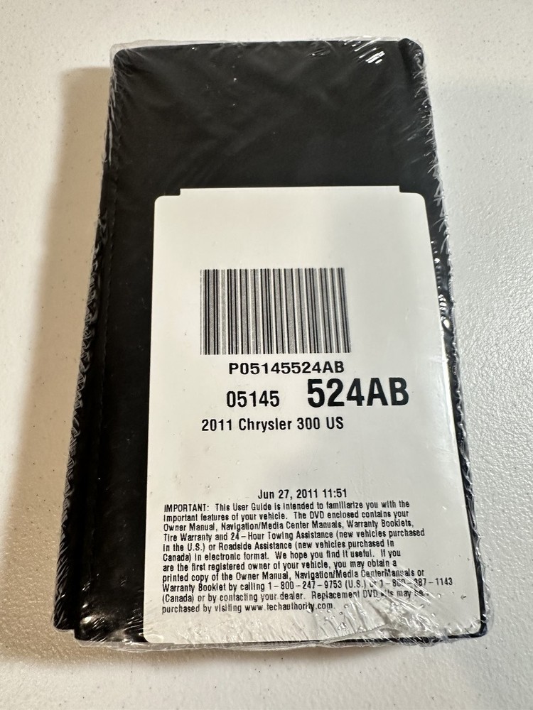 2011 Chrysler 300 Owner's Manual Set