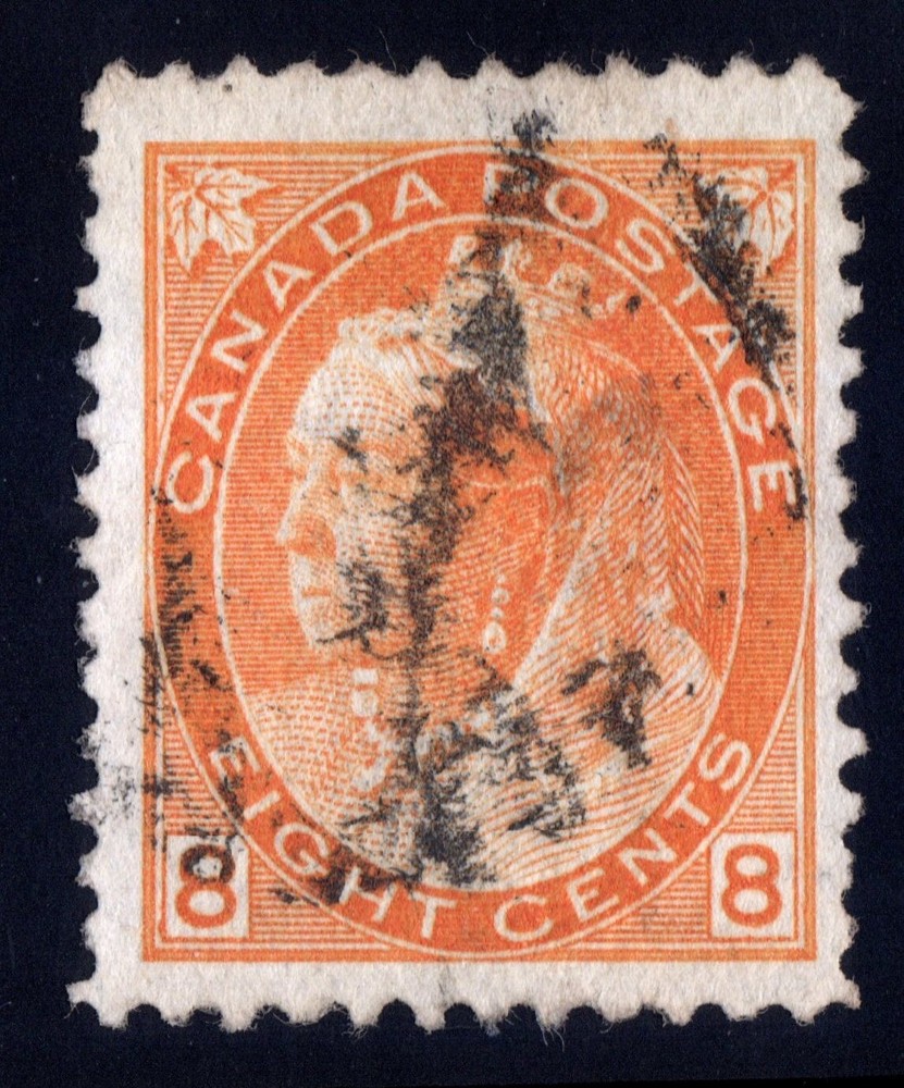 #82 Numeral 8c Canada used well centered
