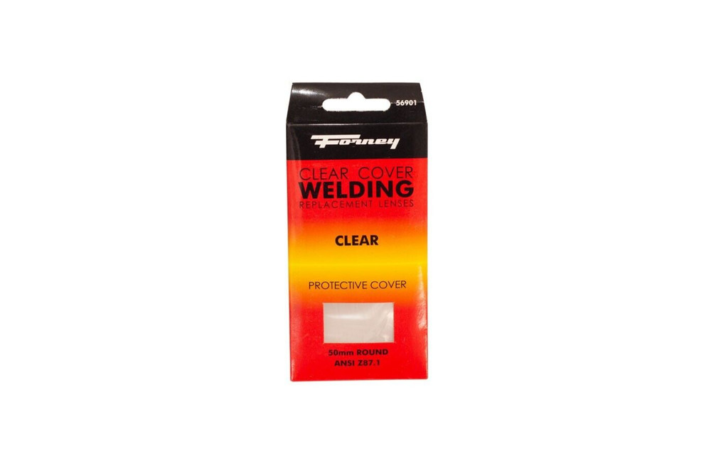 FORNEY Clear Welding Filter Safety Lens Replacement Eye Protector, Round