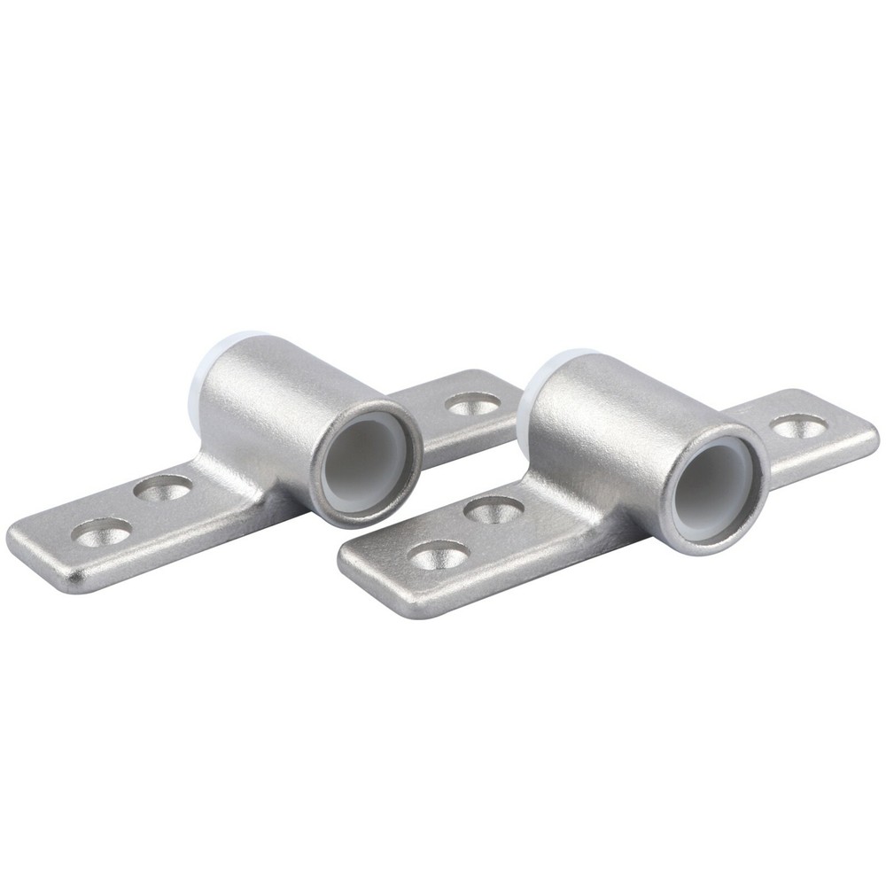 2X Boat Stainless Steel Oarlock Sockets Electrolytic Side Mount Rowlock Socket