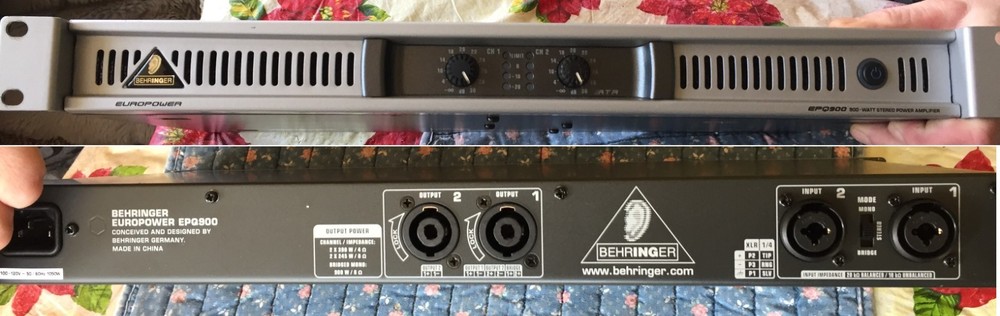 behringer epq 900 amplifier