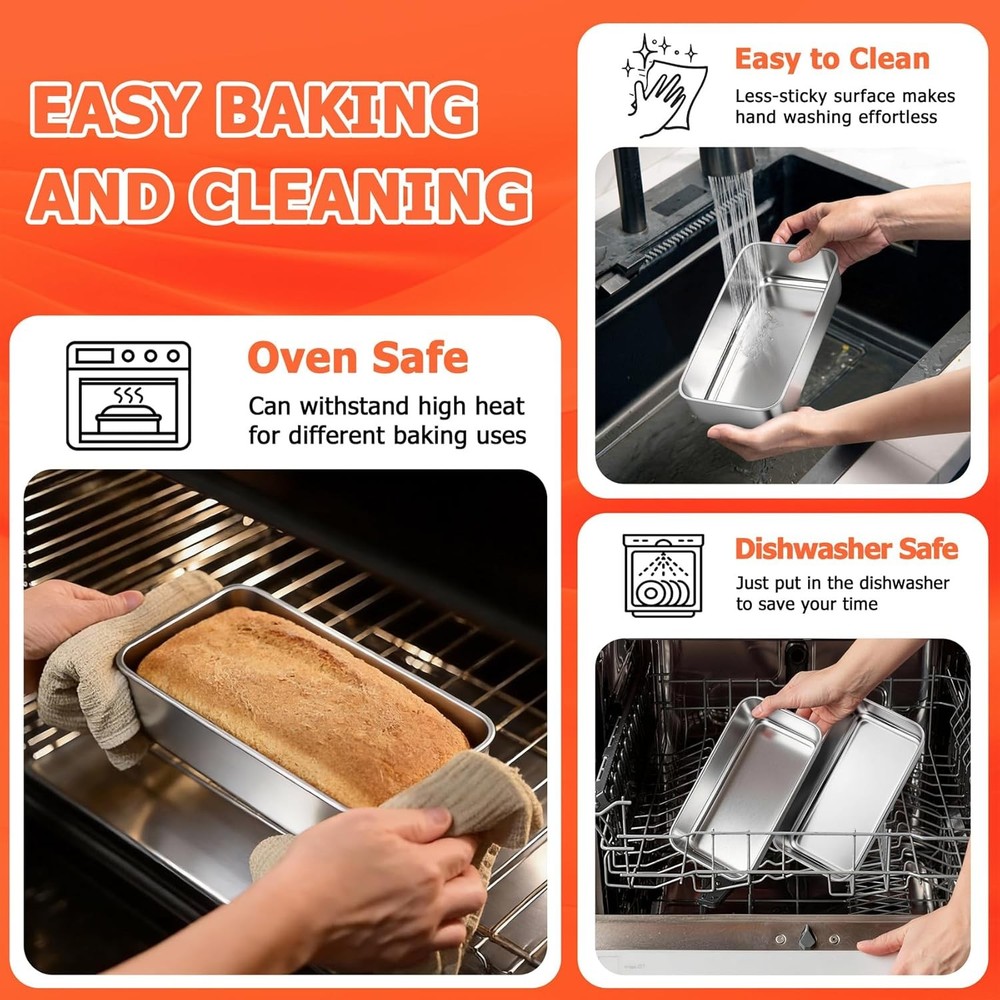 Stainless Steel Loaf Pan Set