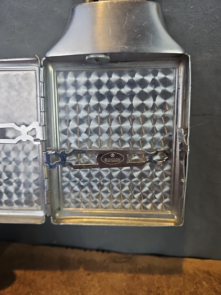 Ronson Mastercase Lighter Cigarette Case Vintage