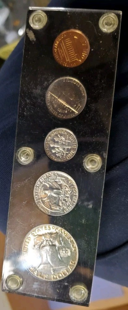 1961 US Mint Silver Proof Set In Original Capital Holder