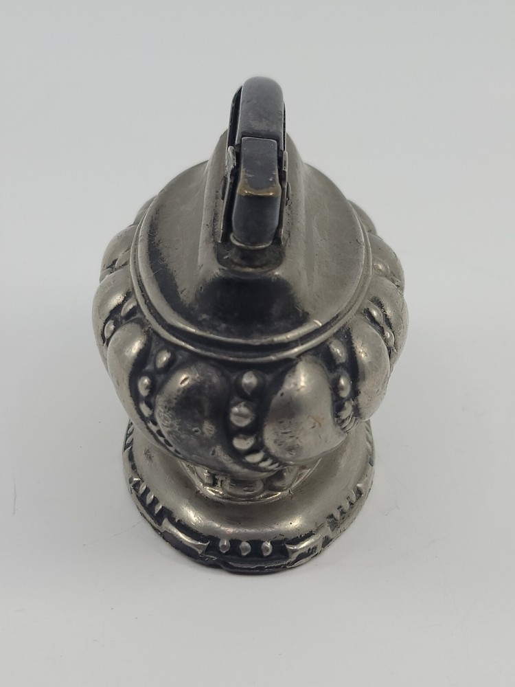 Antique Ronson Crown Silver Plate Tabletop Cigar Cigarette Parlor Lighter