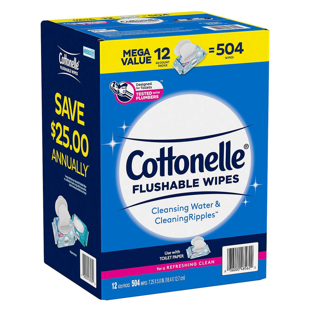 Flushable Wipes (504 Count)