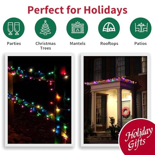 LAMPHOME Easter String Lights,Super-Bright Extendable 100 Multicolor-Easter