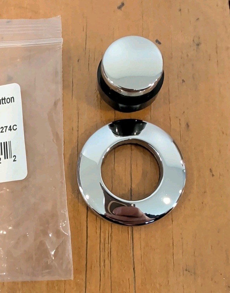 InSinkErator Air Switch Button for Garbage Disposal - Chrome - 73274K