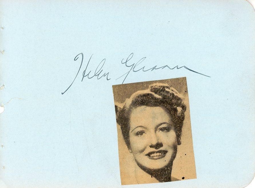 Helen Gleason- Signed Album Page