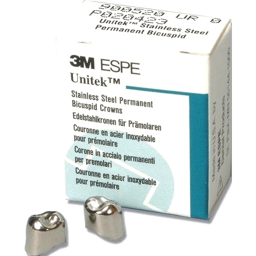 3M Unitek #4 Upper Left 1st Molar SS Crown Form 5/PKG 900314