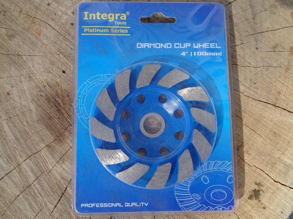 4 INCH 4" DIAMOND SEGMENT GRINDING CUP WHEEL DISC GRINDER CONCRETE GRANITE STONE