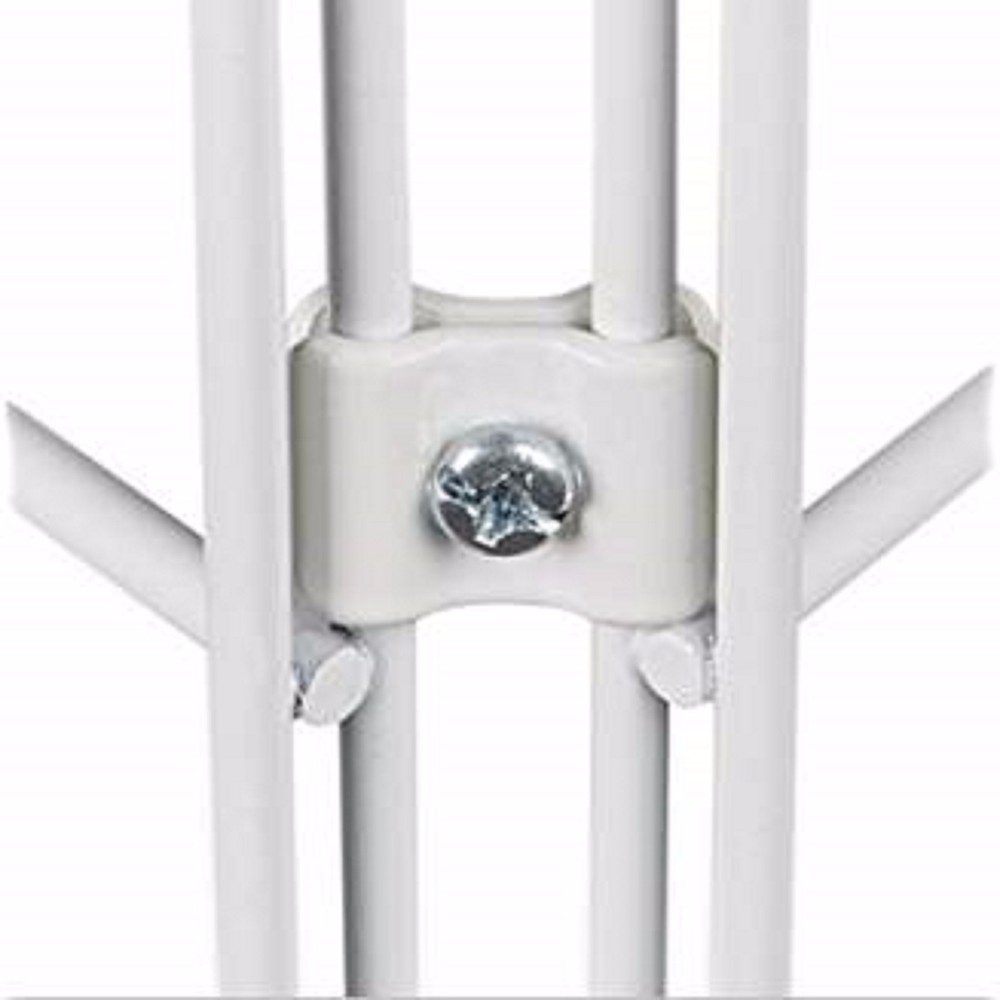 Gridwall Joining Connectors - Grid Panel Joiner Clips - White - 20 Pieces