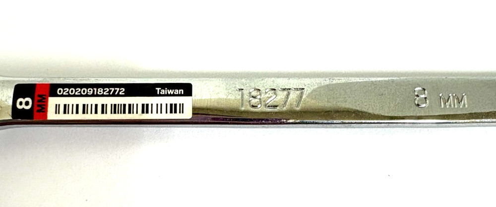 8MM COMBINATION WRENCH CHROME FINISH 12 POINT TEKTON 18277
