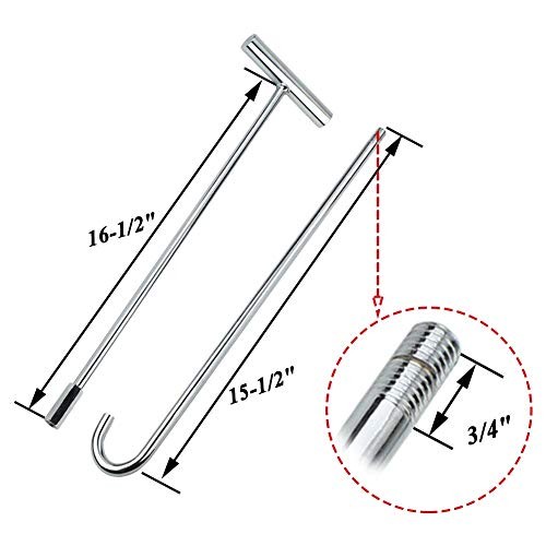 5th Wheel Pin Puller 32" Solid Steel with Chrome Plating Heavy Duty -pack 1