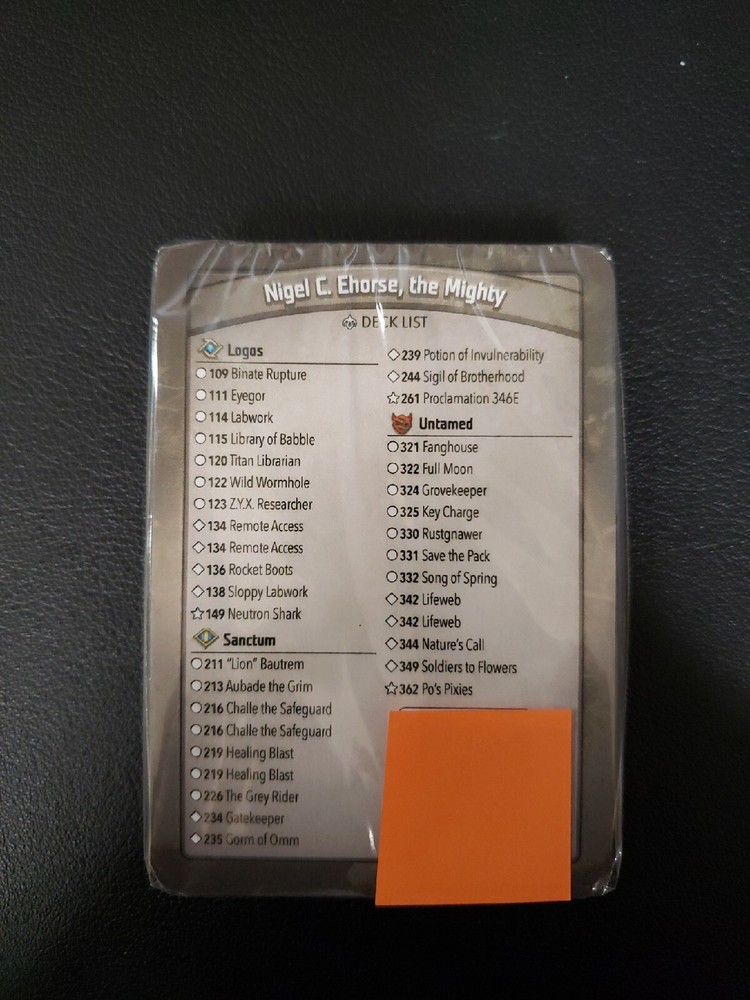 Keyforge Deck With Neutron Shark, Proclamation 346E, Nature's Call, Full Moon