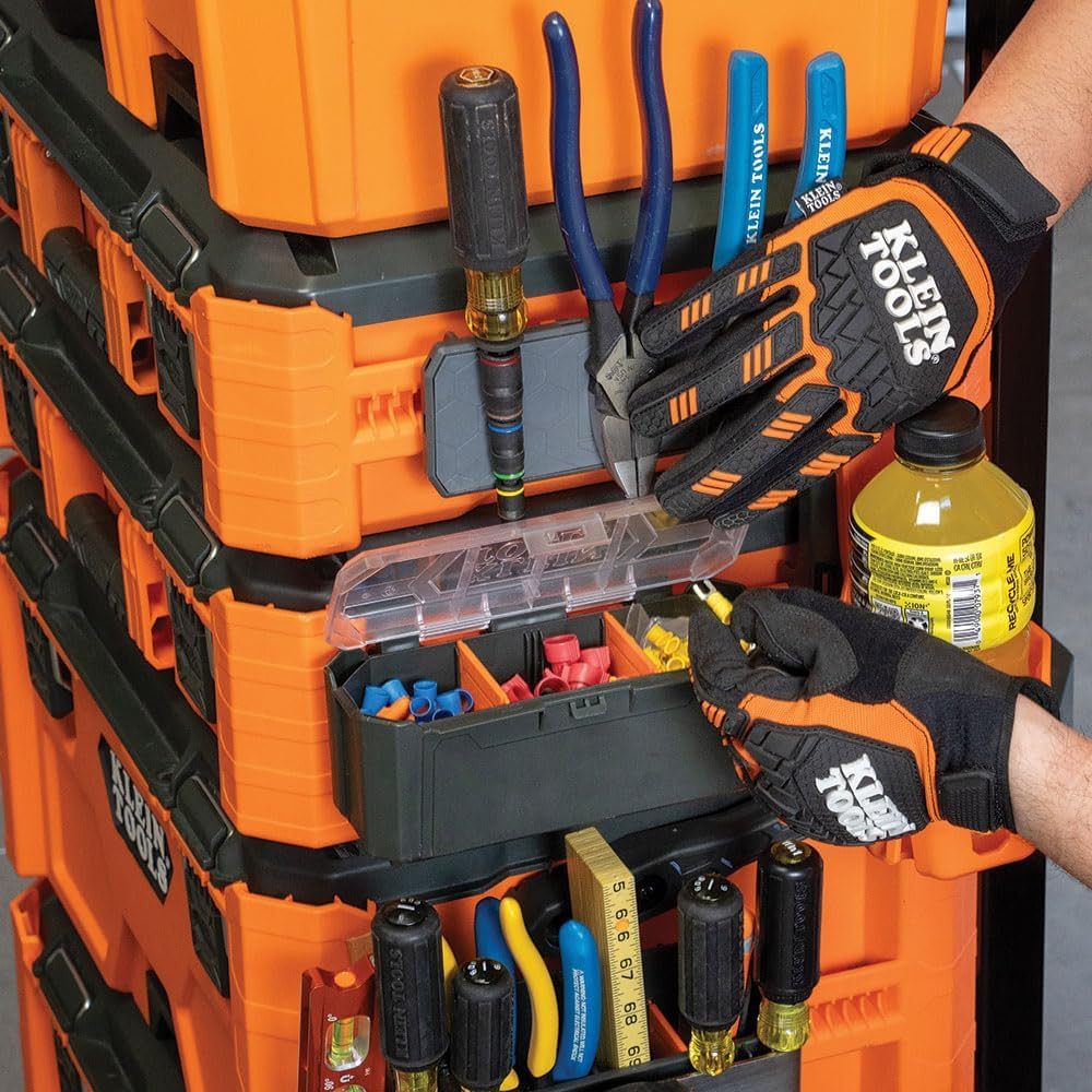 Klein Tools 54815MB Modbox Parts Bin, Modular Tool Storage System Side Mounting