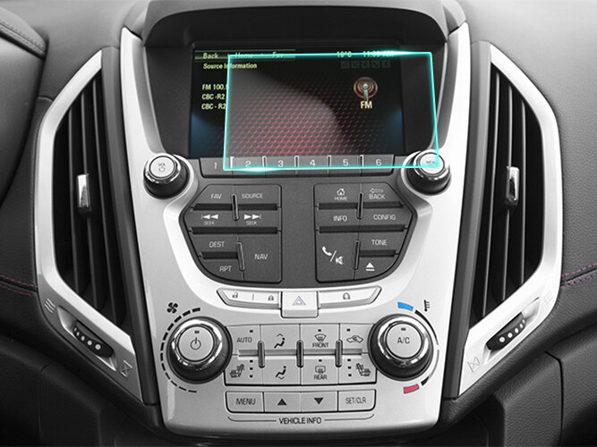 Crystal Clear Screen Protector for 2014 GMC Terrain Vehicle Navigation