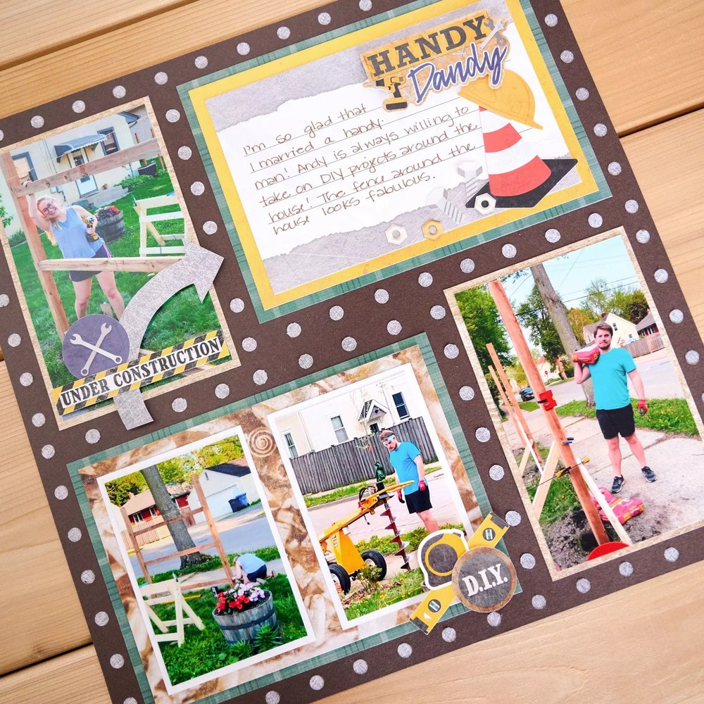 Creative Memories Riveting Arrow Recipe Template