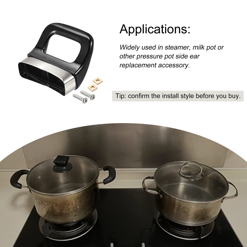 Pot Side Handle Replacement for Pan Steamer Sauce Pot 2X