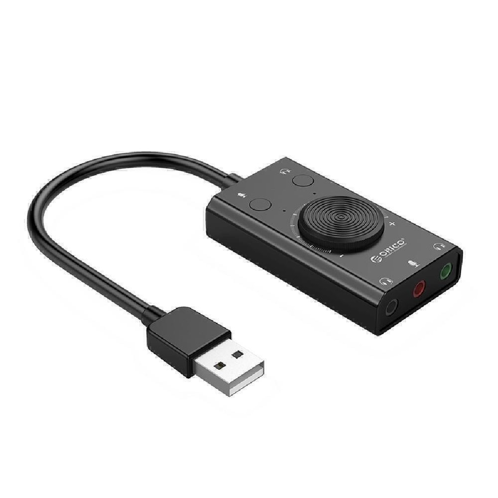 Universal External USB Driver-Free Sound Card With LED Indicator For Speaker