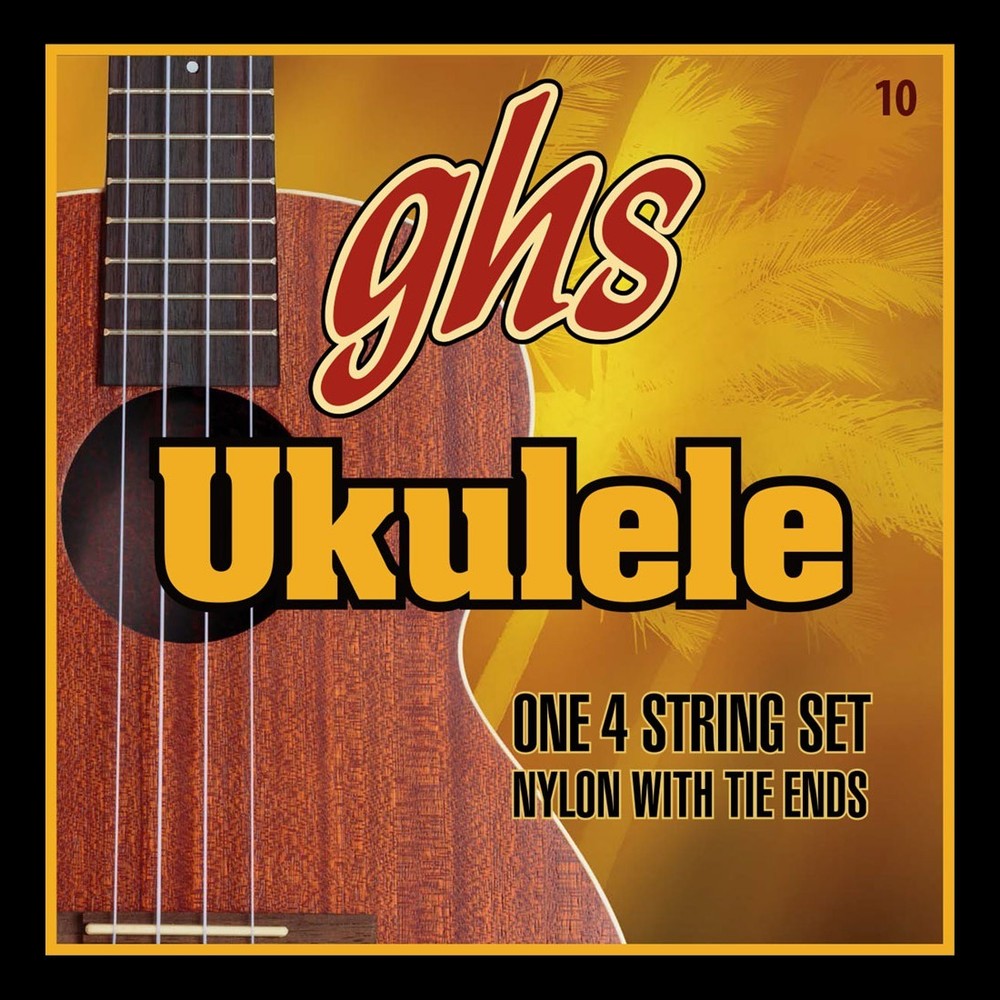 GHS 10 Nylon Ukulele Strings - Soprano/Concert - Clear Nylon