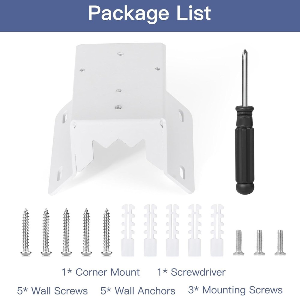 Wall Mount Bracket Compatible with Eufy Security Solocam S340, Rust-Proof Metal