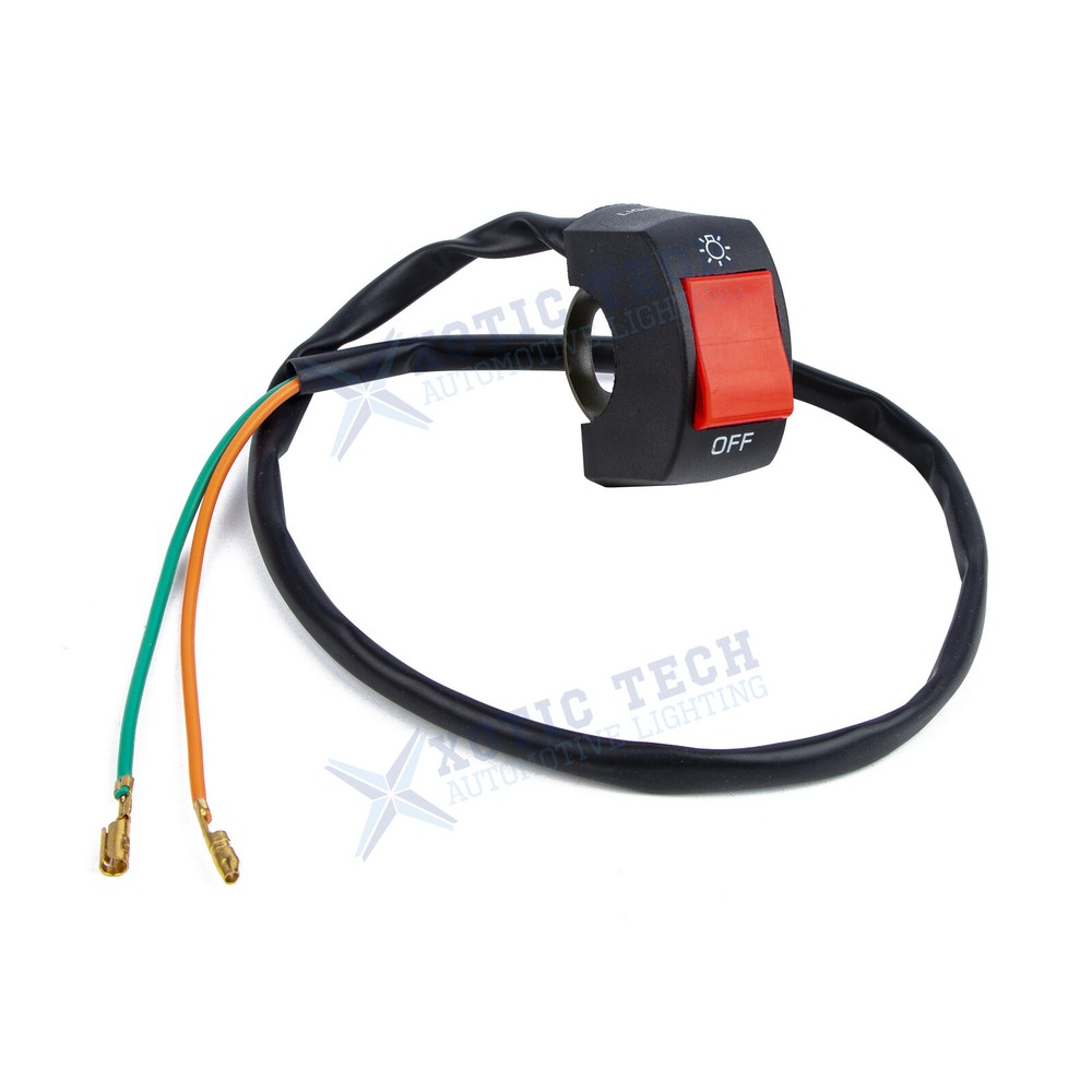 7/8″ Waterproof Motorcycle ATV Handlebar Push Button Switch Mount Toggle DC12V