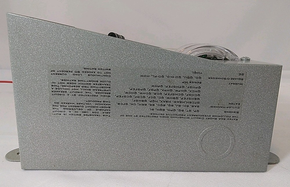 Reliance Controls ProTran Model 31406C Generator Transfer Switch