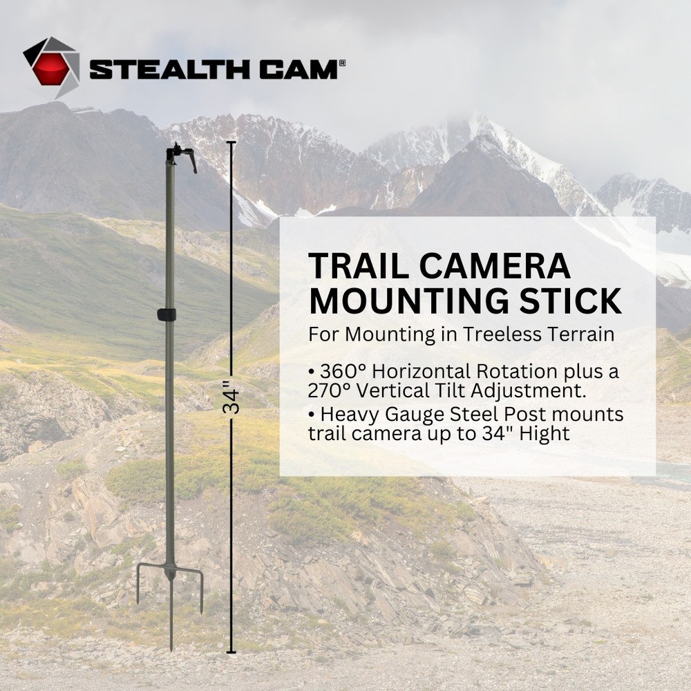 Stealth Cam Trail Camera Mount Stick 2 Pack 4 Pack Memory Card Bundle