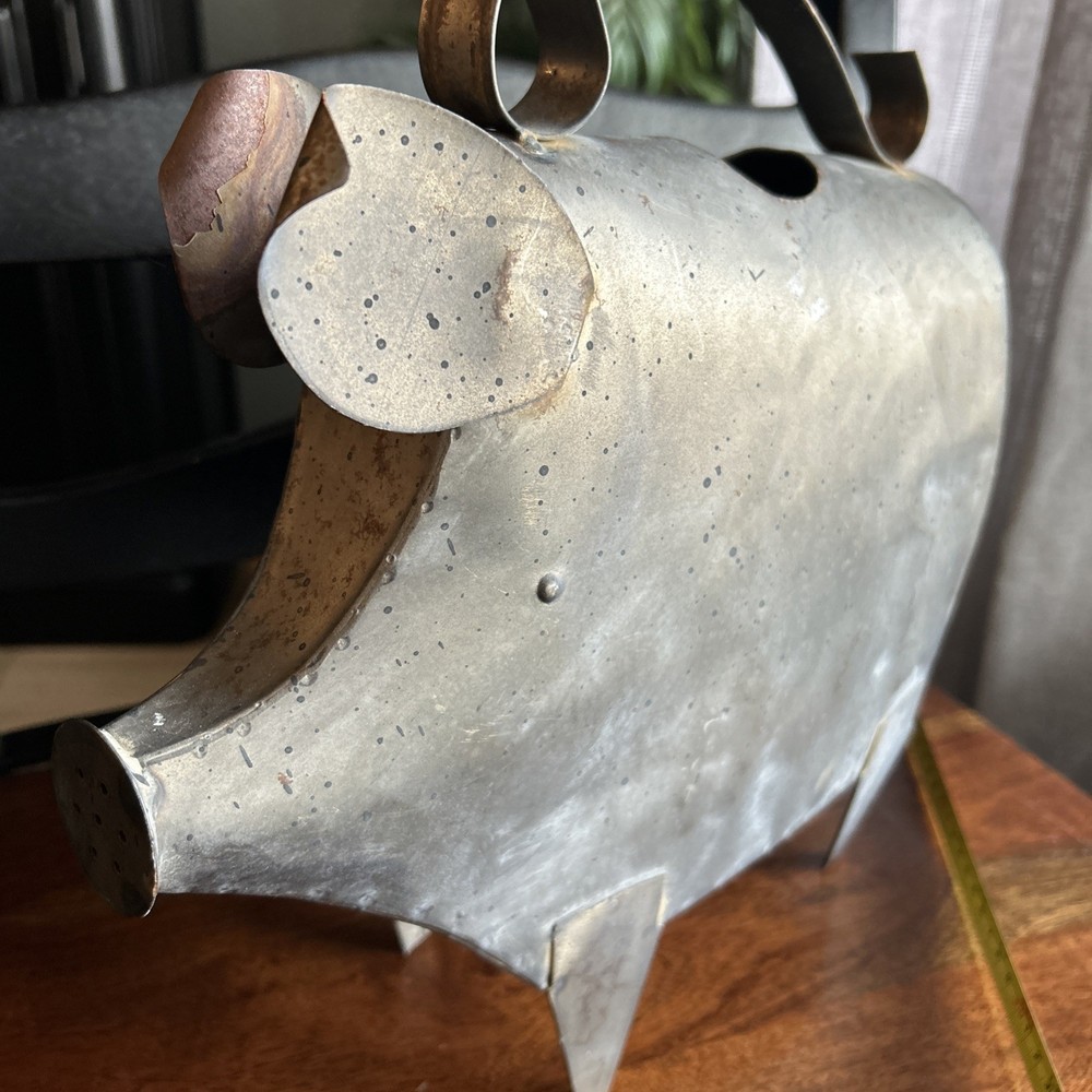 Rustic Wally The Pig Watering Can