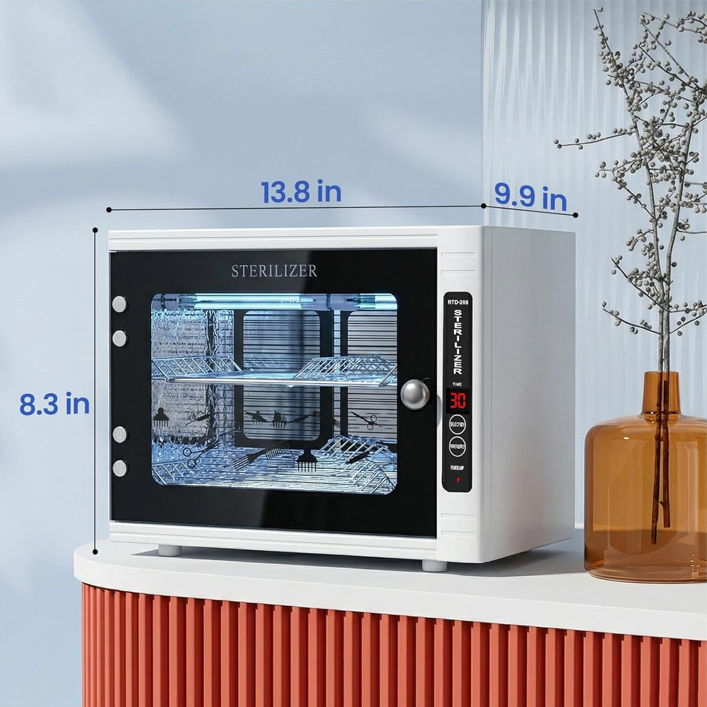 UV Sanitizer Cabinet with Timer - Disinfect Your Essentials Safely!