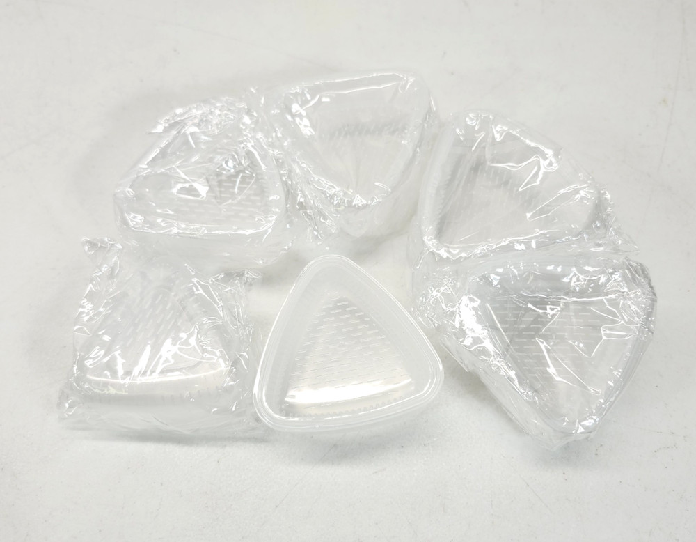 6 Pcs Mold Maker Rice Ball Sushi Mold Triangle Plastic Maker