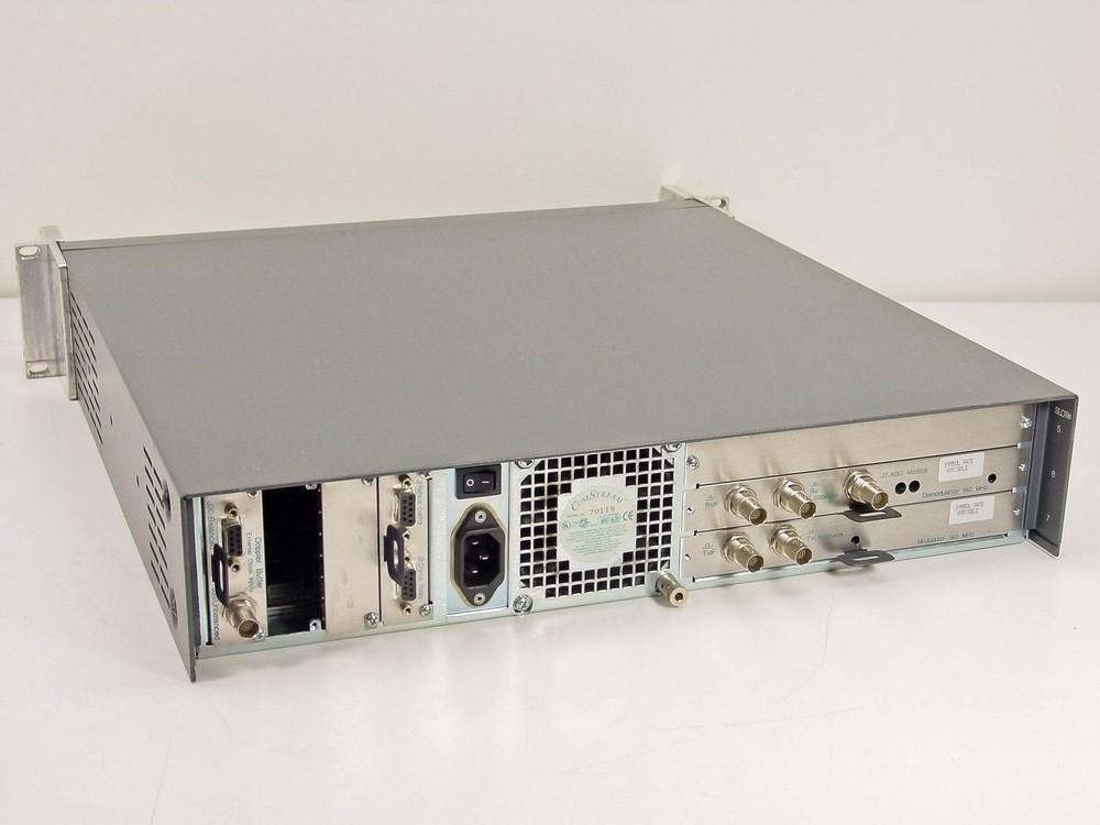 ComStream PSK Digital Satellite Modem, Doppler Buffer, 140 MHz Modulator CM701